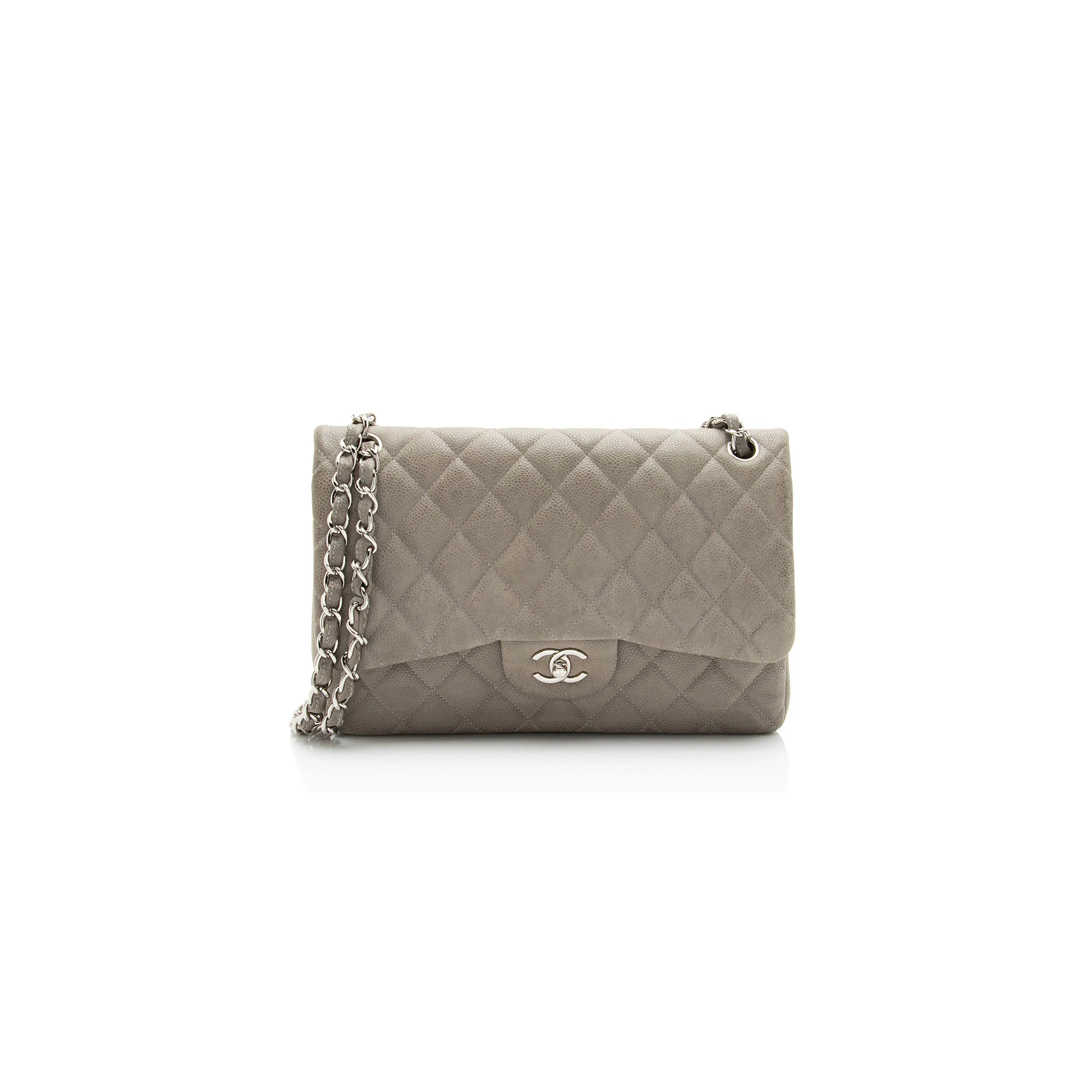 CHANEL CLASSIC JUMBO IN MATTE CAVIAR LEATHER (30*20*9cm)
